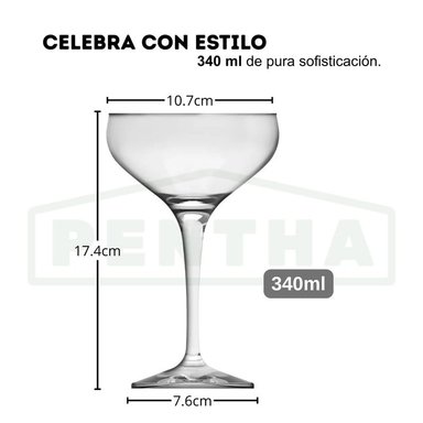 SET COPAS MARTINI MANHATTAN 340ML SET 12 COPAS MISTIC NADIR - 3