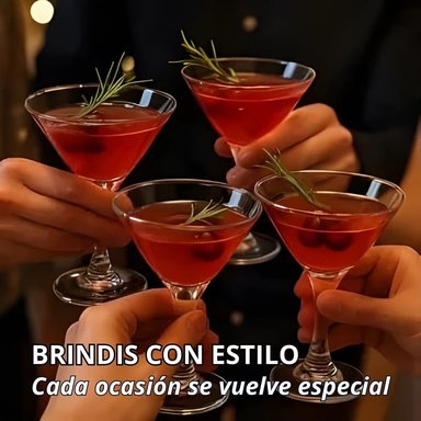 COPAS MARTINI DE VIDRIO 100ML ELEGANTES CÓCTELES GOURMET X12 - 4