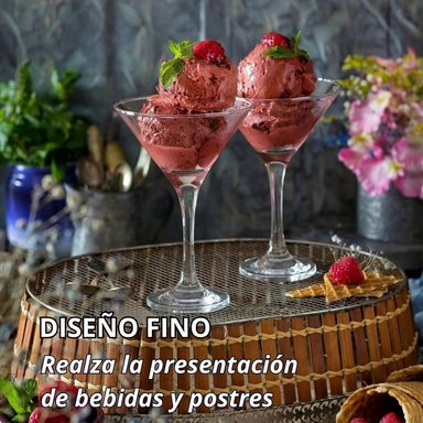 COPAS MARTINI DE VIDRIO 100ML ELEGANTES CÓCTELES GOURMET X12 - 5