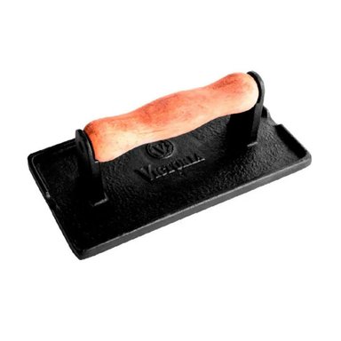 PISADOR DE CARNES 21 CM ESMALTADO CON MANGO DE MADERA