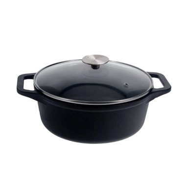 HORNO HOLANDÉS ESMALTADO 3.8L CON TAPA DE VIDRIO