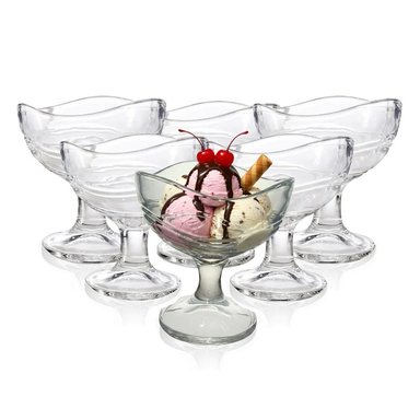 SET DE COPAS PARA POSTRE DE VIDRIO X6 – 280 ML