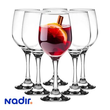 COPAS NADIR DE VINO ELEGANTES 385 ML SET X6