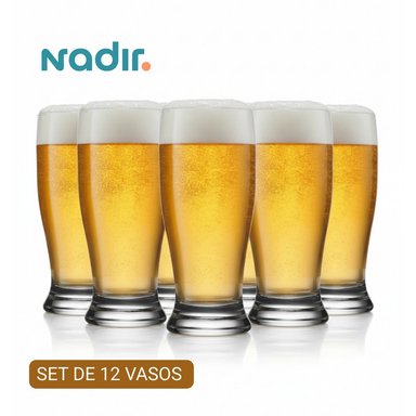 VASOS CERVECEROS MUNICH NADIR 7009 530ML SET X12 UND