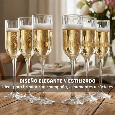 SET DE 12 COPAS DE CHAMPAGNE 195ML NADIR FIORE - 3