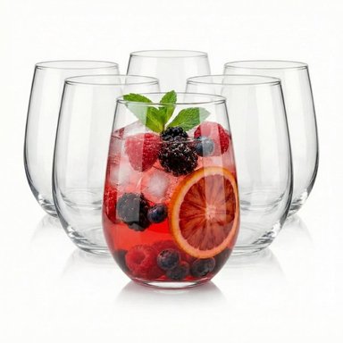 SET 12 VASOS DUBÁI DE VIDRIO 480ML PARA BEBIDAS FRÍAS