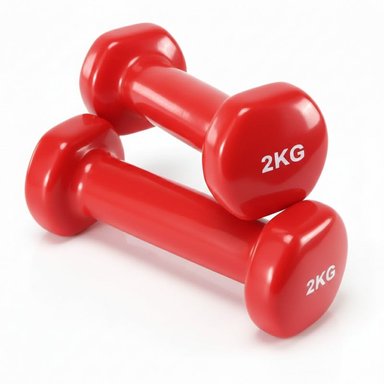 MANCUERNAS 2KG - ENTRENAMIENTO TÉCNICO Y TONIFICACIÓN ROJO