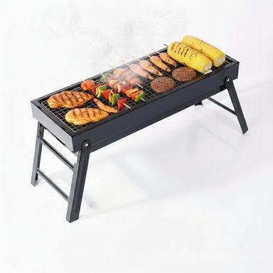 PARRILLA PLEGABLE 60CM: PRÁCTICA Y LISTA PARA USAR