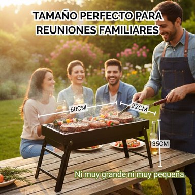 PARRILLA PLEGABLE 60CM: PRÁCTICA Y LISTA PARA USAR - 3