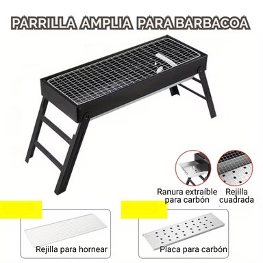 PARRILLA PLEGABLE 60CM: PRÁCTICA Y LISTA PARA USAR - 5