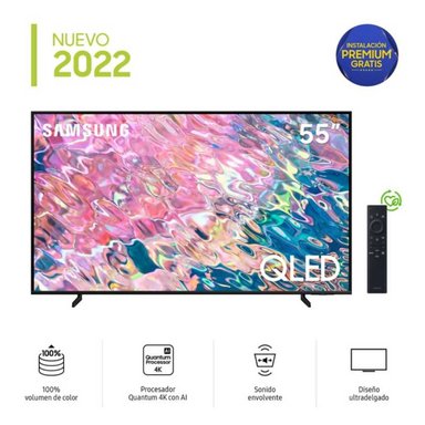 TELEVISOR SMART TV SAMSUNG 4K 55" QLED QNQ60BAGXPE