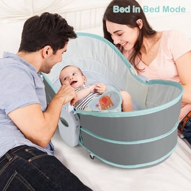 SILLA MECEDORA Y MOISÉS 5 EN 1 DE LUJO - 5