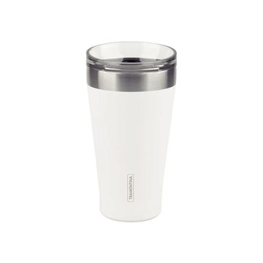 VASO TÉRMICO CON TAPA 550 ML BLANCO EXATA - TRAMONTINA