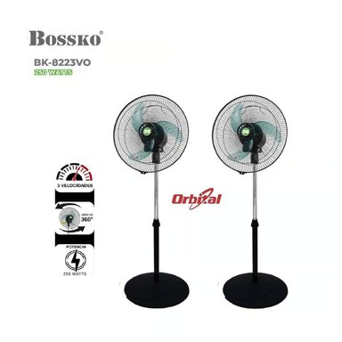 VENTILADOR BOSSKO ORBITAL 2 EN 1 BK-8223VO DE 16 ' 250W CAJA 2UNID
