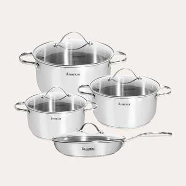 JUEGO DE OLLAS FINEZZA 8 PIEZAS FZ-978AE-IN – ELEGANCIA Y DURABILIDAD PARA TU COCINA