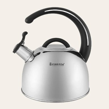 TETERA DE ACERO INOXIDABLE FINEZZA FF-T0048 3.0 LITROS NEGRO