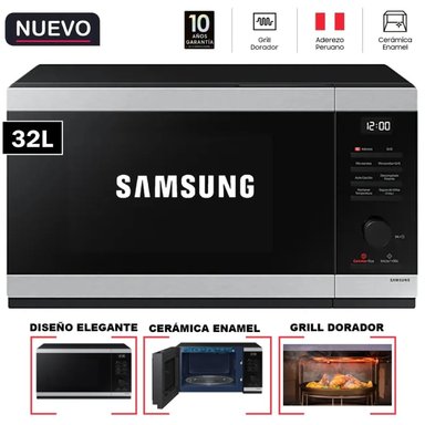 HORNO MICROONDAS SAMSUNG 32L MG32DG4524ATPE NEGRO