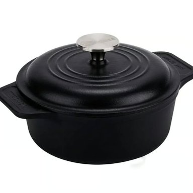 OLLA 2QT HORNO HOLANDES C/T HIERRO 1.9 LT ESMALTADO