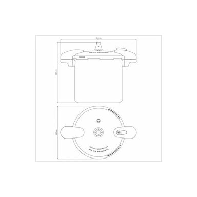 OLLA DE PRESIÓN TRAMONTINA VALÊNCIA EN ALUMINIO PULIDO 24 CM 10 L 20564024 - 2