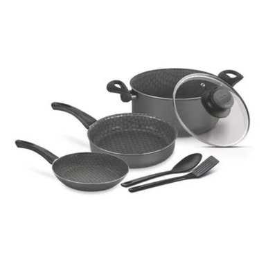 JUEGO DE OLLAS TRAMONTINA 6 PIEZAS MILLAN 20599/390 ANTIADHERENTE