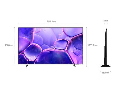 TELEVISOR SAMSUNG 75' SMART CRYSTAL UHD 4K 75U8000FG 2025 - 2