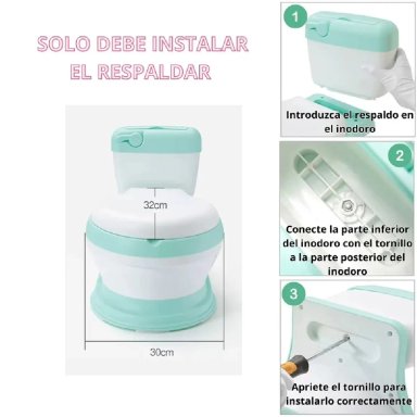 BACINILLA PARA BEBÉ VERDE AGUA | ENTRENAMIENTO CÓMODO – 4801149 - 2