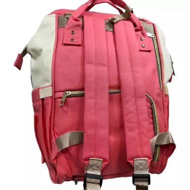 MOCHILA PAÑALERA MULTIFUNCIONAL PARA BEBÉS - CORAL - 3