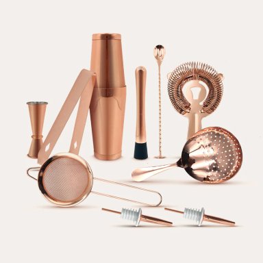 KIT DE BAR PROFESIONAL 11 PIEZAS ACERO INOXIDABLE MK-Y20455 – COCTELERA Y ACCESORIOS