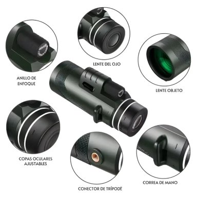 TELESCOPIO MONOCULAR SANCI SC-W015 10X42 VISIÓN CLARA Y PORTÁTIL - 5