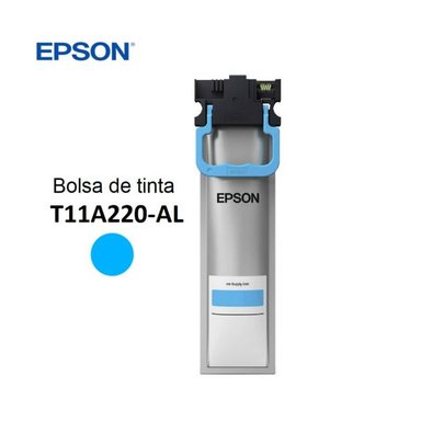 TINTA EPSON T11A220-AL CELESTE BOLSA CIAN PRO WF-C5390 C5810 C5890