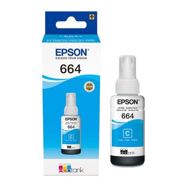 TINTA EPSON T664220-AL CELESTE CIAN L350 L355 200 L300 L455 L565