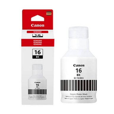 BOTELLA TINTA CANON GI-16BK NEGRO PARA MAXIFI GX6010 GX7010