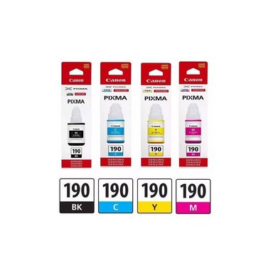 TINTA CANON GI-190 MULTICOLOR PACK Y NEGRO