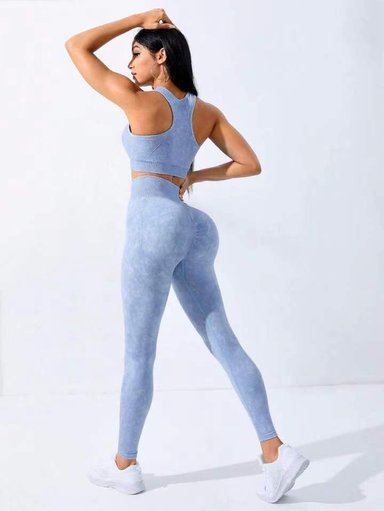 SET ROPA DEPORTIVA MUJER CELESTE DEPORTIVA TRAINING - 2