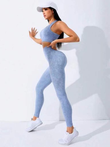 SET ROPA DEPORTIVA MUJER CELESTE DEPORTIVA TRAINING - 3