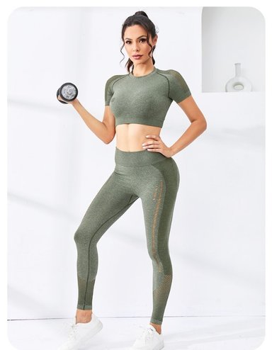 CONJUNTO MUJER DEPORTIVO MANGA CORTA GYM