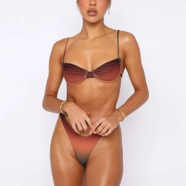 BIKINI PUSH UP MUJER SUNSET TIRANTES AJUSTABLES - 1