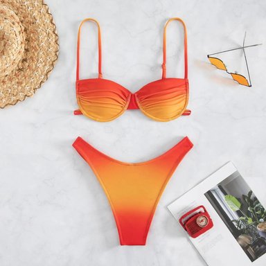 BIKINI PUSH UP MUJER SUNSET TIRANTES AJUSTABLES - 2