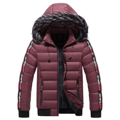 CASACA ACOLCHADA PARA HOMBRE SLIM CON CAPUCHA DESMONTABLE - 1
