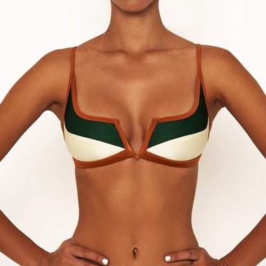 BIKINI MUJER VERDE BIK065 PLAYA SEXY SIMI HILO DISEÑO EUROPEO - 2