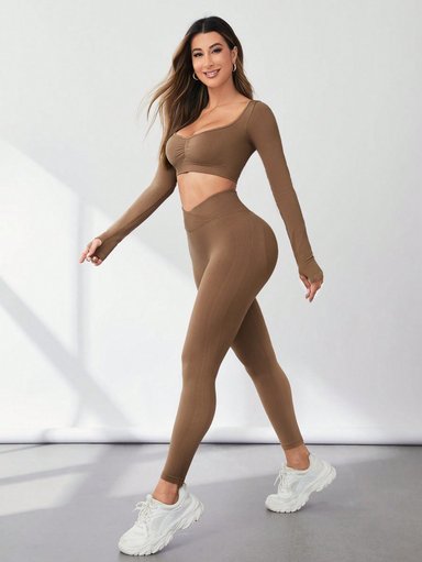 CONJUNTO DEPORTIVO MANGA LARGA ESCOTADO Y PUSH UP - 3