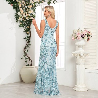VESTIDO DE FIESTA ELEGANTE FINOS ACABADOS - 3