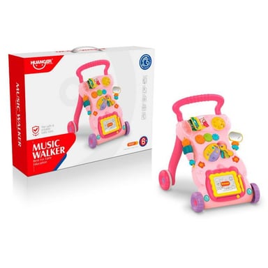 ANDADERA CON LUCES Y MUSICA PARA BEBE ROSADA - 3