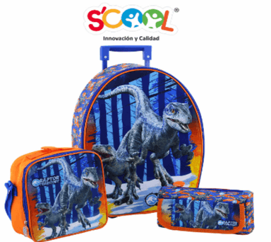 MALETA SCOOL AGUA ESCOLAR JURASSIC