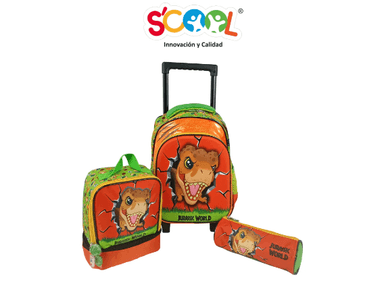 MOCHILA SCOOL AMARILLO MOCHIRUEDAS ESCOLAR