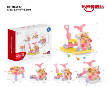 ANDADOR MULTIFUNCIONAL 5 EN 1 ROSA