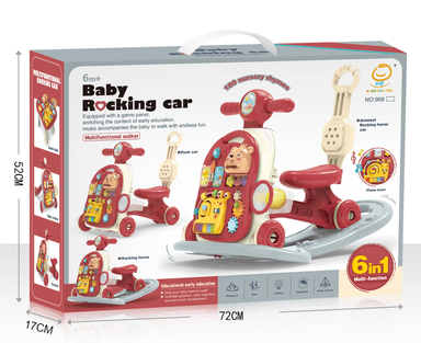 ANDADOR MULTIFUNCIONAL CAMINADOR ROSA BEBÉ MUSICAL 6 EN 1