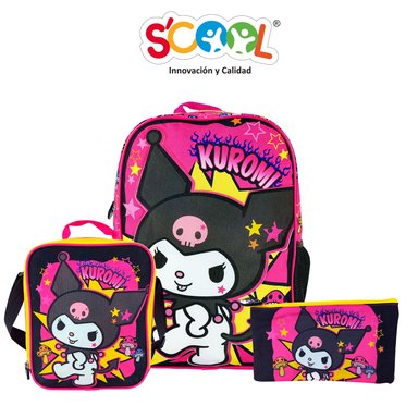 SET MOCHILA ESCARCHADA KUROMI - 1
