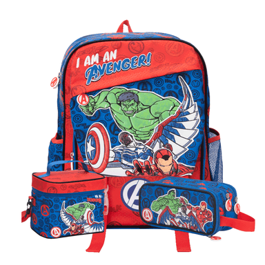 SET MOCHILA ESCOLAR OFICIO MARVEL HULK - 1