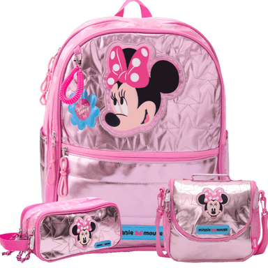 SET MOCHILA ESCOLAR DE MINNIE ROSA - 1